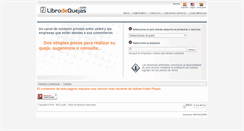 Desktop Screenshot of librodequejas.com